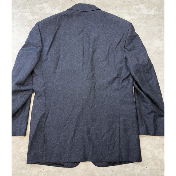 Belvest Blazer Mens 46 Large Blue Wool Silk Linen Made Italy Tailoring Jacket - Picture 7 of 8